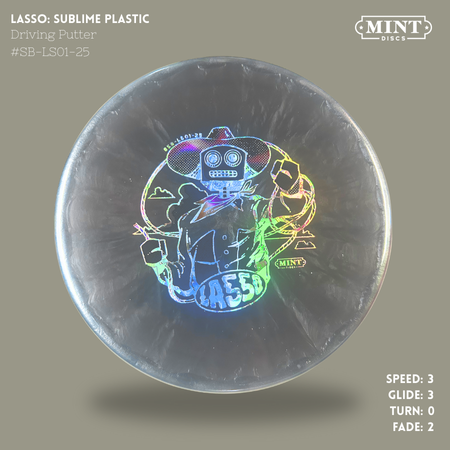 Load image into Gallery viewer, Lasso - Sublime Plastic | Robot Cowboy by Brad Bond (3-Foil Print)