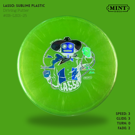 Load image into Gallery viewer, Lasso - Sublime Plastic | Robot Cowboy by Brad Bond (3-Foil Print)