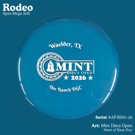 Rodeo - Apex Mega Soft Plastic (AP-RD01-26) | Mint Discs Open (HOTT)