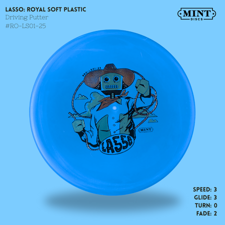 Load image into Gallery viewer, Lasso - Royal Soft Plastic | Robot Cowboy by Brad Bond (3-Foil Print)
