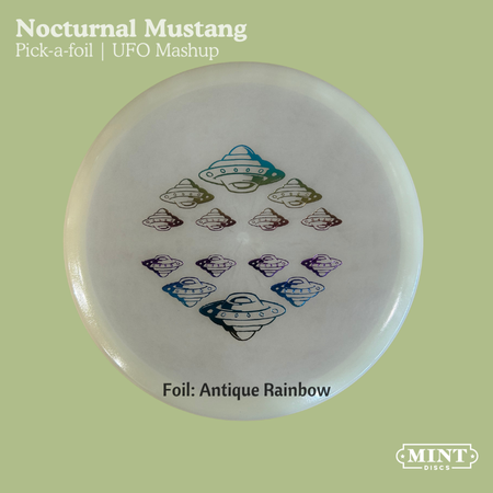 Load image into Gallery viewer, Mustang - Nocturnal Flex Glow Plastic | UFO Mashup (EXACT Foil)