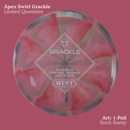 Load image into Gallery viewer, Grackle - Swirly Apex Plastic (Stock stamp) | AP-GR01-25