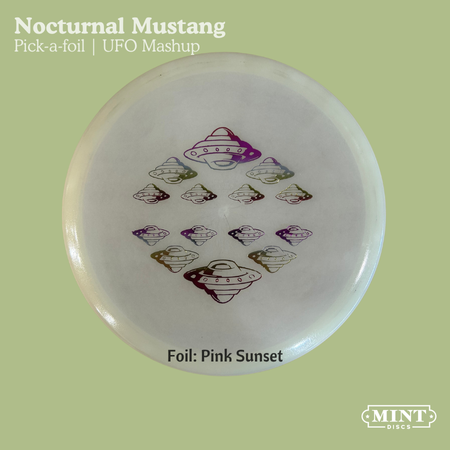Load image into Gallery viewer, Mustang - Nocturnal Flex Glow Plastic | UFO Mashup (EXACT Foil)