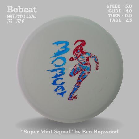 Load image into Gallery viewer, Bobcat - Soft Royal Plastic (RO-BC03-24) | "Super Mint Squad" by Ben Hopwood EXACT PHOTO