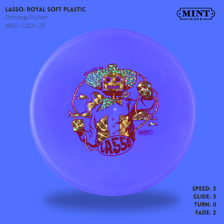 Load image into Gallery viewer, Lasso - Royal Soft Plastic | Robot Cowboy by Brad Bond (3-Foil Print)
