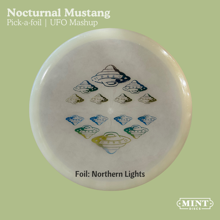 Load image into Gallery viewer, Mustang - Nocturnal Flex Glow Plastic | UFO Mashup (EXACT Foil)