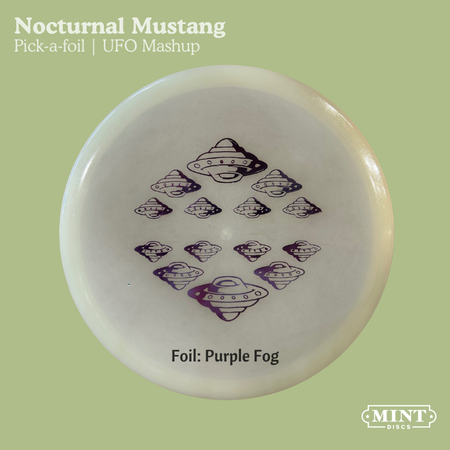 Load image into Gallery viewer, Mustang - Nocturnal Flex Glow Plastic | UFO Mashup (EXACT Foil)