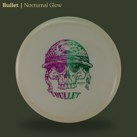 Load image into Gallery viewer, Bullet - Nocturnal Glow Plastic (NT-BU02-25) | 2 Foil Split Skullet