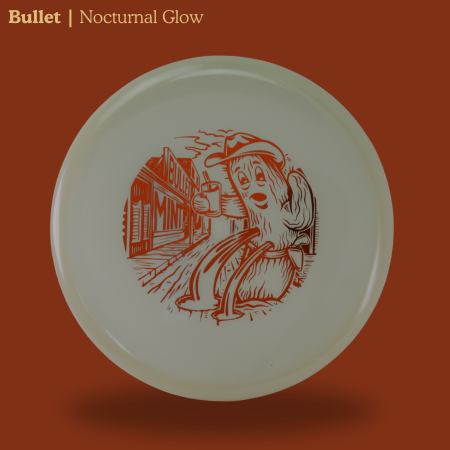 Load image into Gallery viewer, Bullet - Nocturnal Glow Plastic (NT-BU02-25) | "Twice or its luck" by Brad Leiby