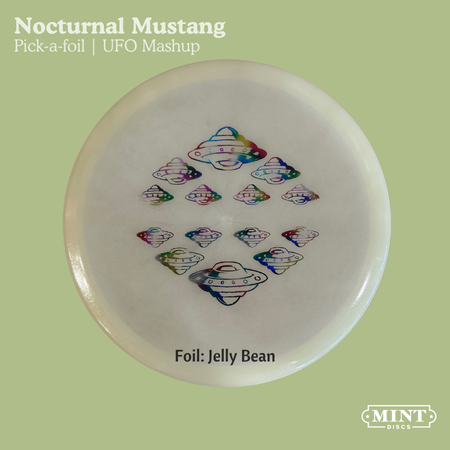 Mustang - Nocturnal Flex Glow Plastic | UFO Mashup (EXACT Foil)
