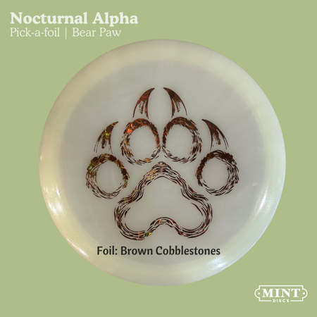 Alpha - Nocturnal Glow Plastic | Bear Paw (EXACT FOIL)