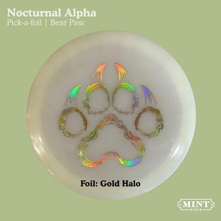 Alpha - Nocturnal Glow Plastic | Bear Paw (EXACT FOIL)