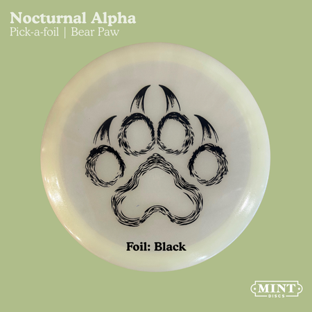 Alpha - Nocturnal Glow Plastic | Bear Paw (EXACT FOIL)