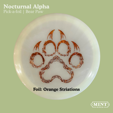Alpha - Nocturnal Glow Plastic | Bear Paw (EXACT FOIL)