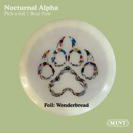 Alpha - Nocturnal Glow Plastic | Bear Paw (EXACT FOIL)