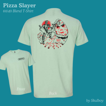 Load image into Gallery viewer, Pizza Slayer T-Shirt by Skulboy Designs (60/40 blend)
