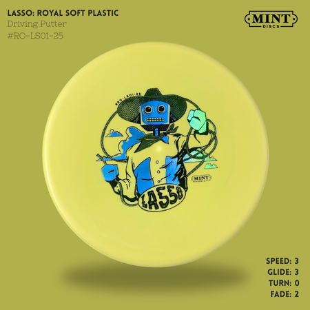 Lasso - Royal Soft Plastic | Robot Cowboy by Brad Bond (3-Foil Print)