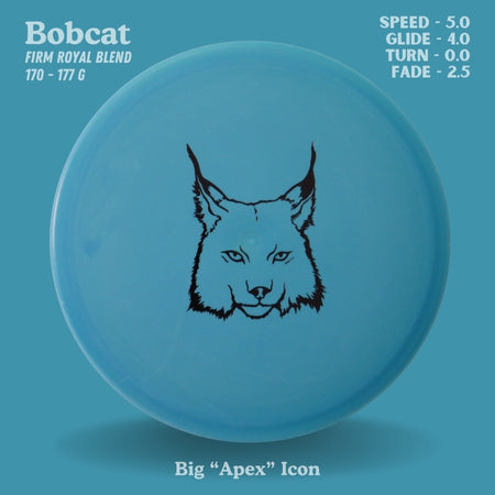 Bobcat - Firm Royal Plastic (RO-BC03-24) | Big "Apex" Icon EXACT PHOTO