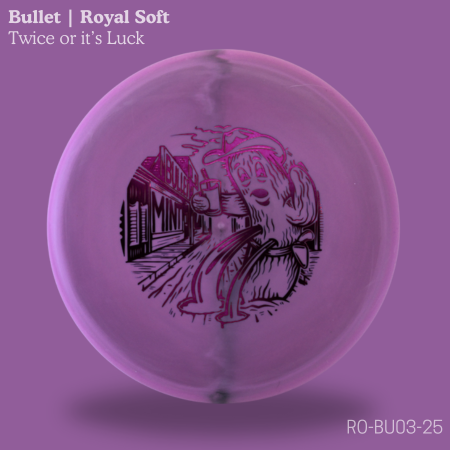 Bullet- Royal Soft Plastic (Twice or It's Luck by Brad Leiby)