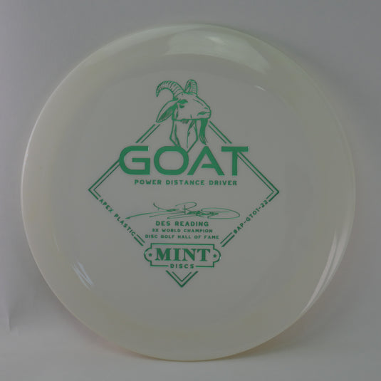 Goat - Apex Plastic (Des Reading Signature Model) 1st Run EXACT PHOTO