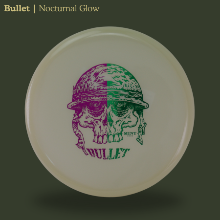 Load image into Gallery viewer, Bullet - Nocturnal Glow Plastic (NT-BU02-25) | 2 Foil Split Skullet
