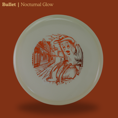 Load image into Gallery viewer, Bullet - Nocturnal Glow Plastic (NT-BU02-25) | &quot;Twice or its luck&quot; by Brad Leiby
