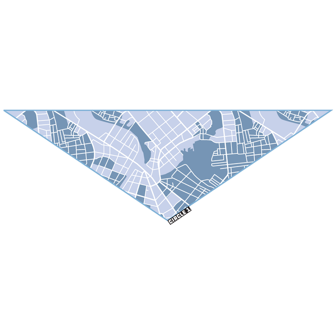 C1 Dog Bandana - Blue Grid (DROP SHIP)