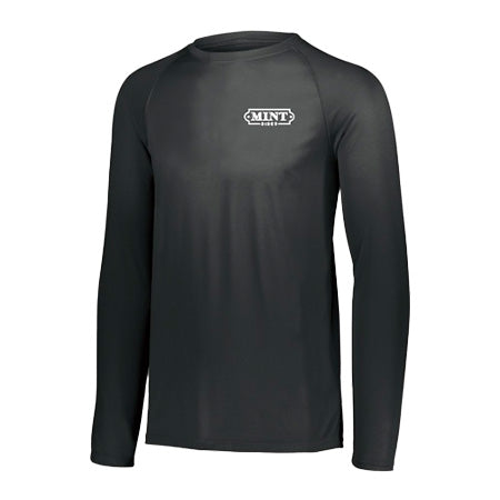 Load image into Gallery viewer, Long Sleeve Tee w/ Mint Logo (100% Polyester)
