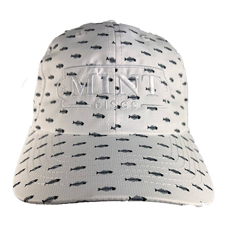 Fishbone Pattern Hat (Velcro Strap-back) w/ Mint Logo