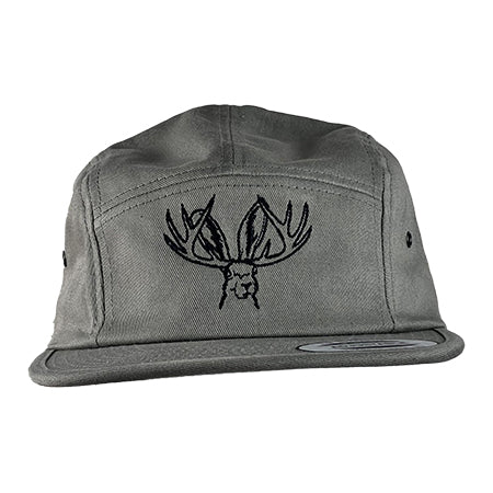 Load image into Gallery viewer, Cotton Racer Hat (Strap Back) w/ Jackalope Logo
