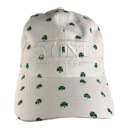 Clover Pattern Hat (Velcro Strap-back) w/ Mint Logo